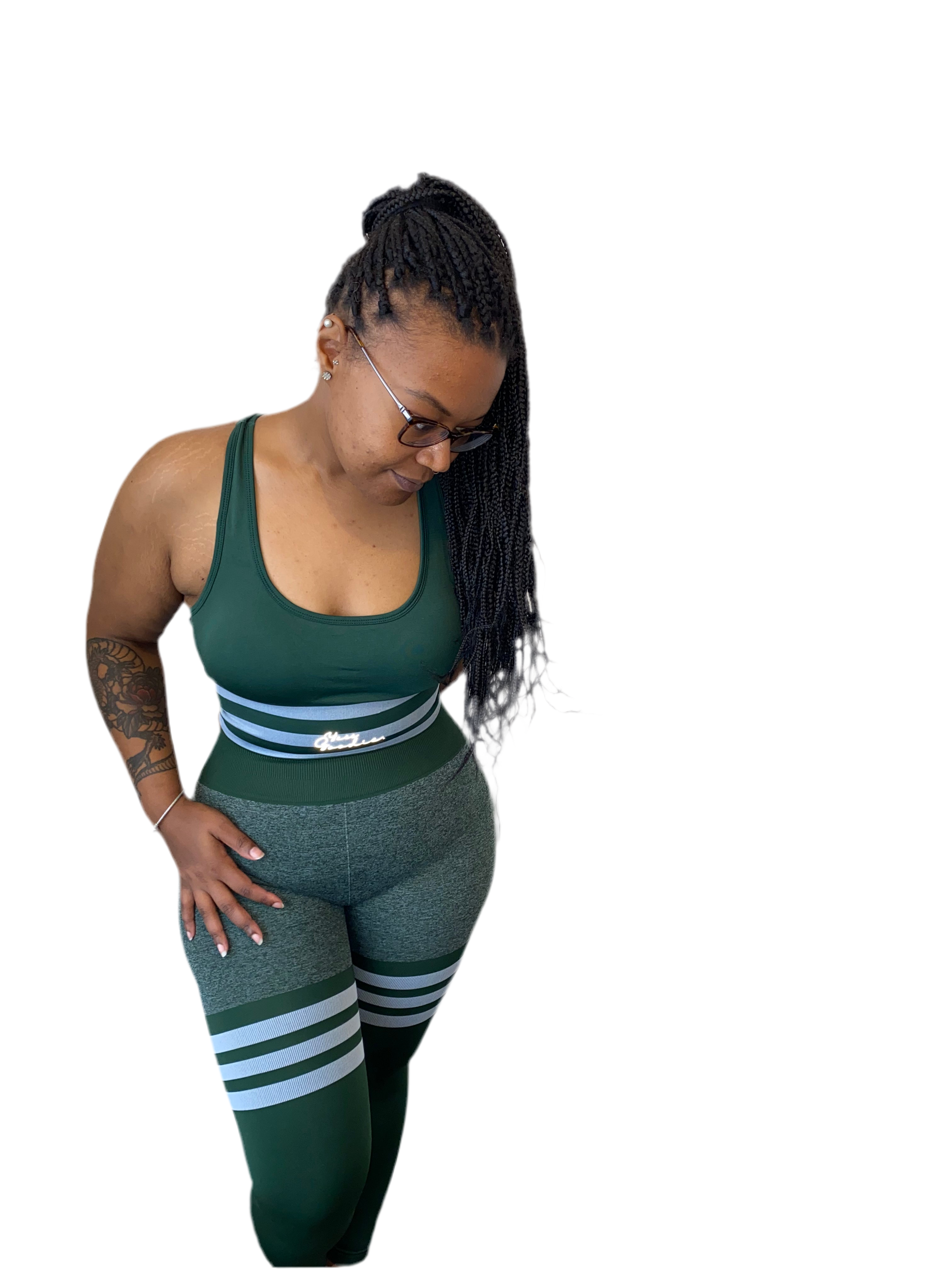 Convict Crop Top & Leggings Set