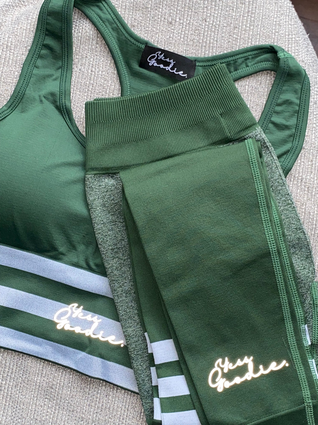 Convict Crop Top & Leggings Set